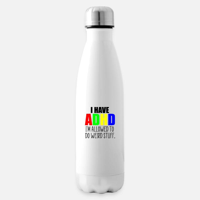 citation TDAH - Bouteille isotherme - blanc