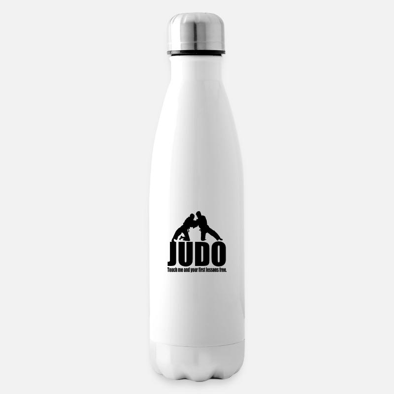 Lustiges Judo - Isolierflasche - Weiß