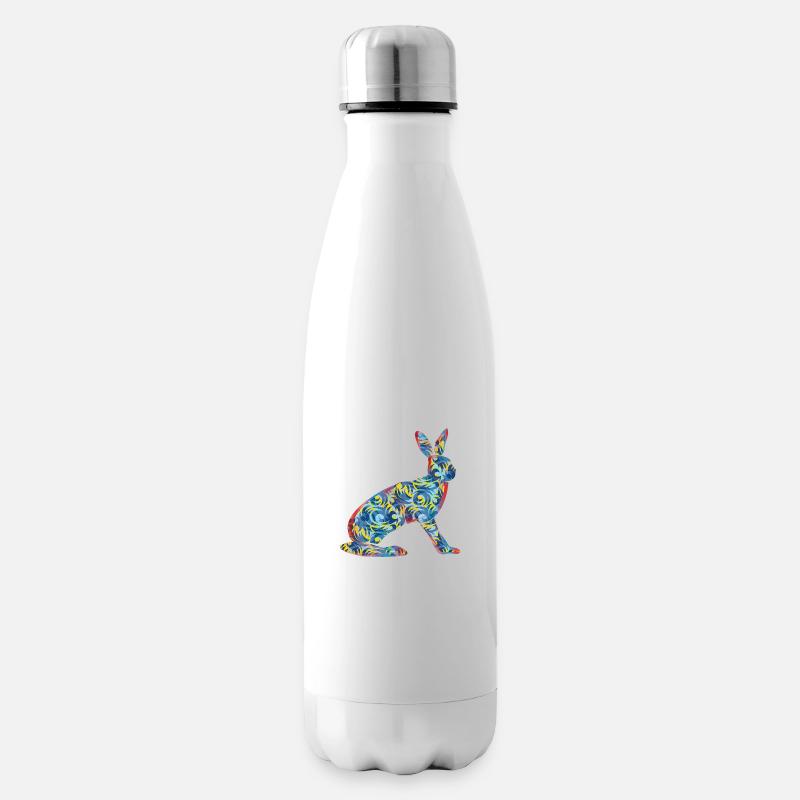 Hase - Isolierflasche - Weiß
