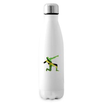 Drapeau Jamaique Sport athlétisme - Bouteille isotherme - blanc - Droite