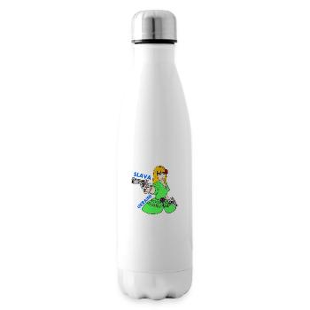 Slava ukraini - Insulated Water Bottle - white - Right