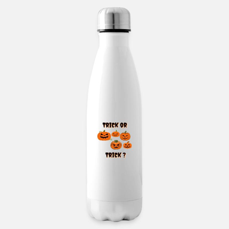 Halloween - Trick or trick - Bouteille isotherme - blanc