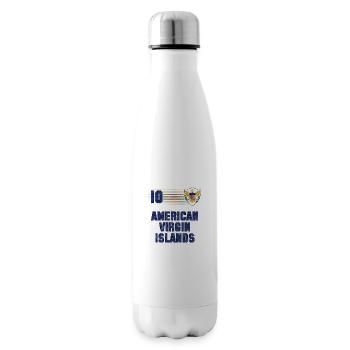 Équipe de football des îles Vierges américaines - Bouteille isotherme - blanc - Droite