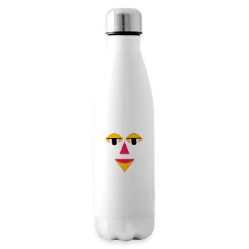 Geometric smile - Insulated Water Bottle - white - Right