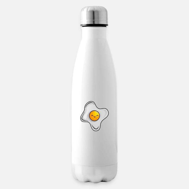 egg design - Insulated Water Bottle - white