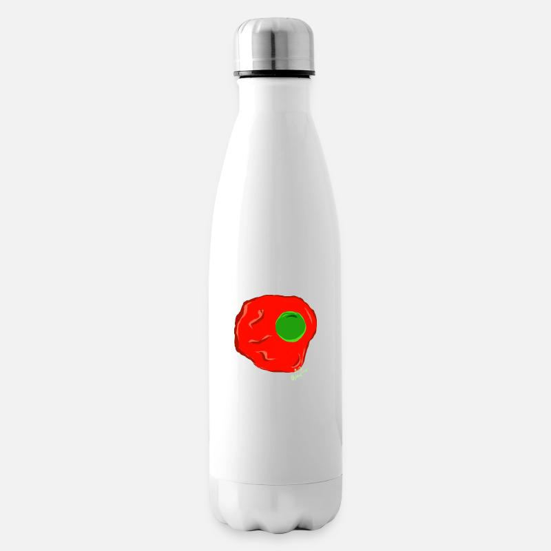 RED FRIED EGG - Insulated Water Bottle - white