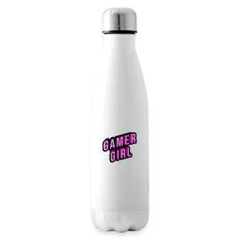 gamer girl pink 3d effekt - Isolierflasche - Weiß - Rechts