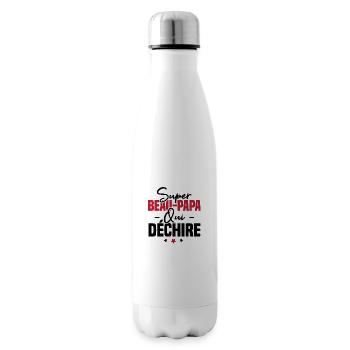 Super beau papa qui déchire - Bouteille isotherme - blanc - Droite
