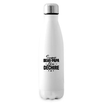 Super beau papa qui déchire - Bouteille isotherme - blanc - Droite