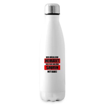 DER HÄSSLICHE HEIRATET - Isolierflasche - Weiß - Rechts