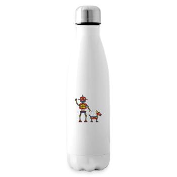 Roboter - Isolierflasche - Weiß - Rechts
