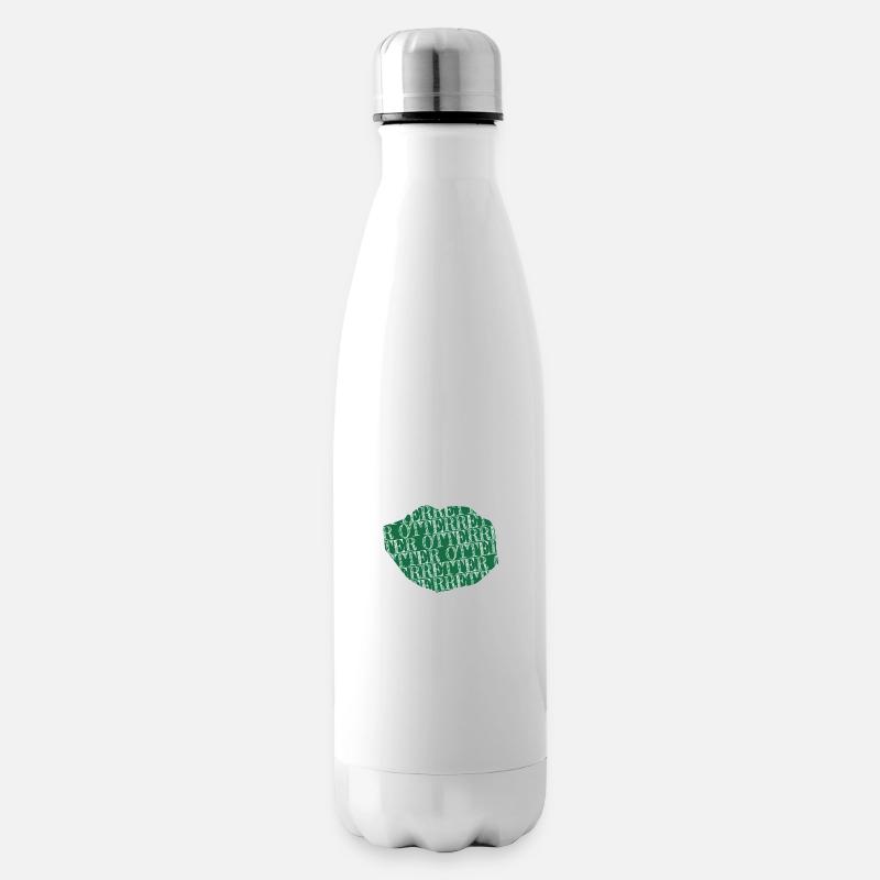 tier crossing freund vegetarier gewaltlosigkeit - Isolierflasche - Weiß