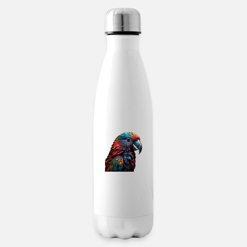 Le perroquet multicolore - Bouteille isotherme - blanc