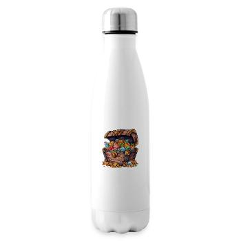 Un coffre au tresor - Bouteille isotherme - blanc - Droite