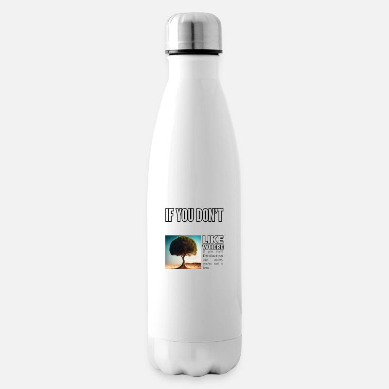 Wenn es dir nicht gefällt, wohin du dich bewegst, bist du kein - Isolierflasche - Weiß