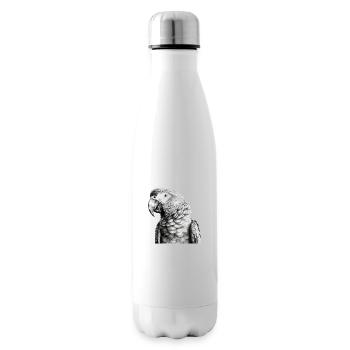 Parrot in pencil - Insulated Water Bottle - white - Right