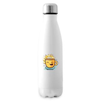 Cheerful coffee - Insulated Water Bottle - white - Right