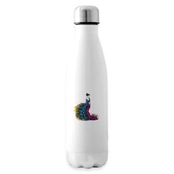 Peacock Modedesigner - Isolierflasche - Weiß - Rechts
