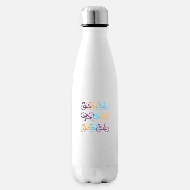 Fahrrad - Isolierflasche - Weiß