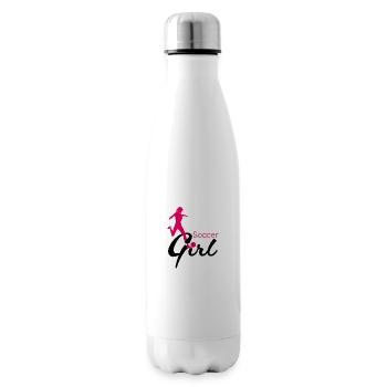 Soccer Girl Passing Game - Insulated Water Bottle - white - Right