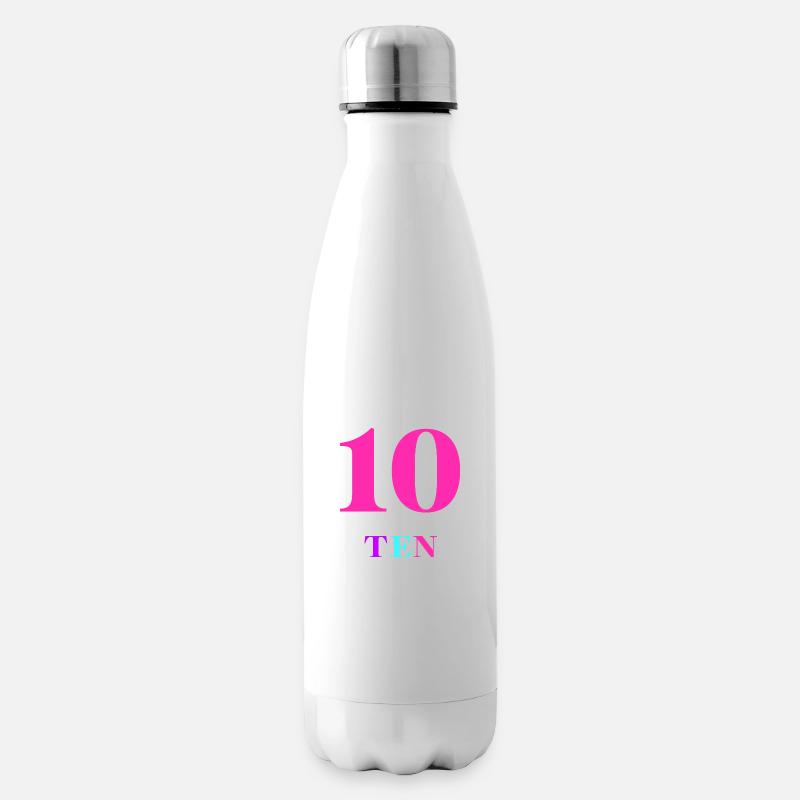 Ten-10e anniversaire - Bouteille isotherme - blanc