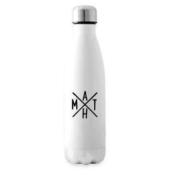 Mathe - Isolierflasche - Weiß - Rechts