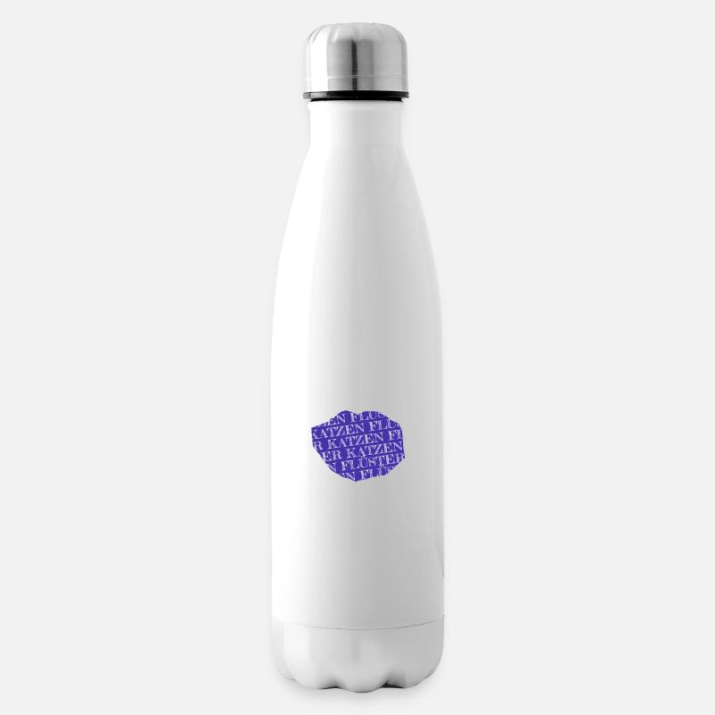 katze geschenk geburtstagsgeschenk falbkatze - Isolierflasche - Weiß