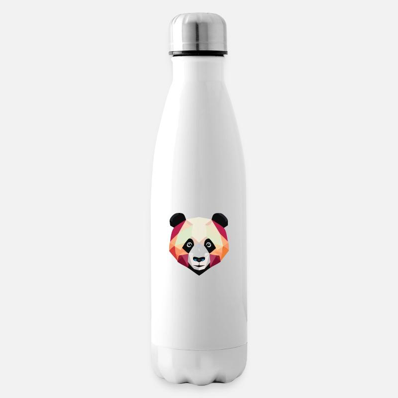 Panda Low Poly - Bouteille isotherme - blanc