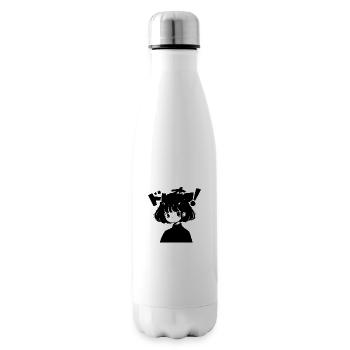 Girl japanese style comic - Insulated Water Bottle - white - Right