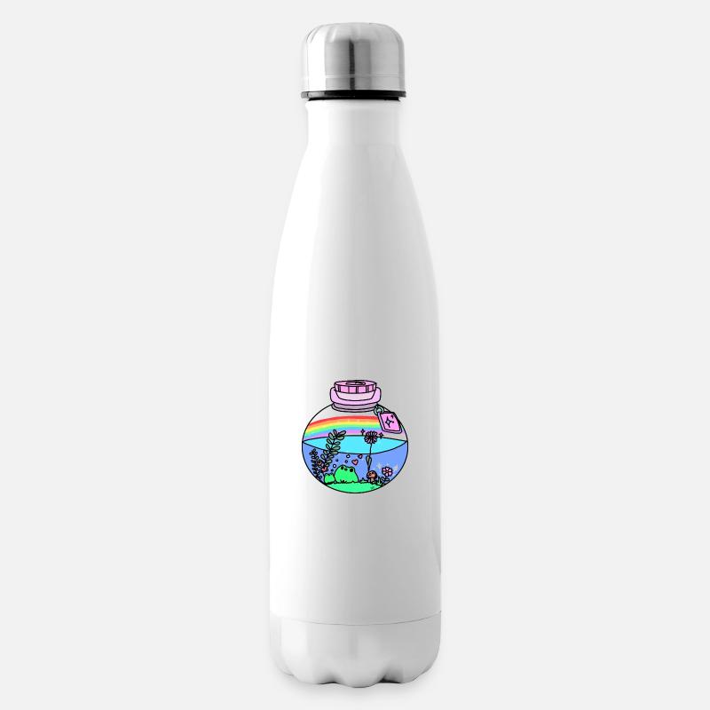 Frösche im Glas - Isolierflasche - Weiß