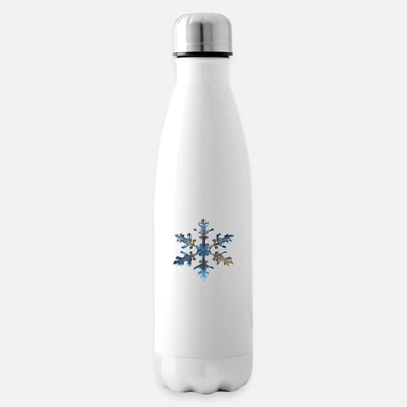 Schneeflocke - Isolierflasche - Weiß