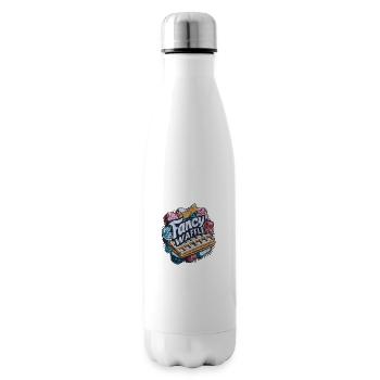 The Fancy Waffle - Insulated Water Bottle - white - Right