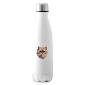 Persian Cat Head - Insulated Water Bottle - white - Right
