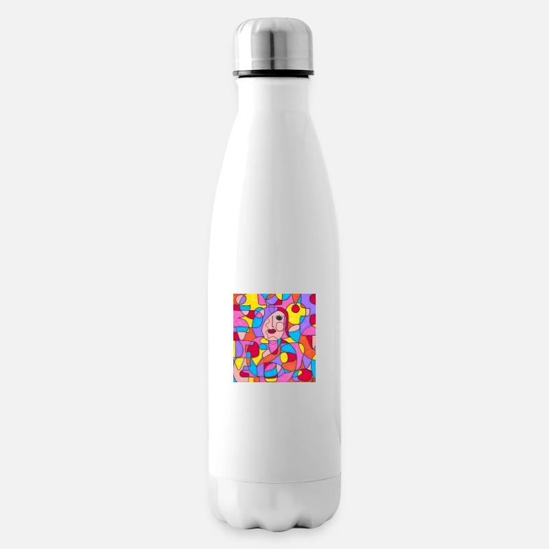 Glückliche Träne - Isolierflasche - Weiß