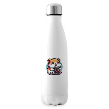 Bubble Tea Hamster Boba Tea Kawaii Geschenk - Isolierflasche - Weiß - Rechts