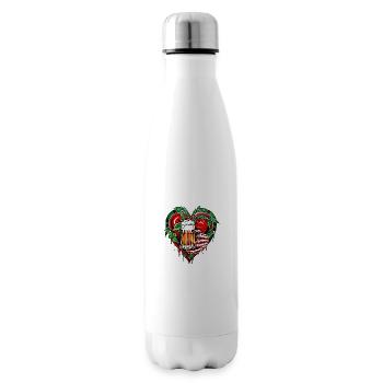 Ich liebe Bier - Isolierflasche - Weiß - Rechts