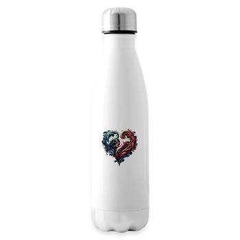 Herz - Isolierflasche - Weiß - Rechts