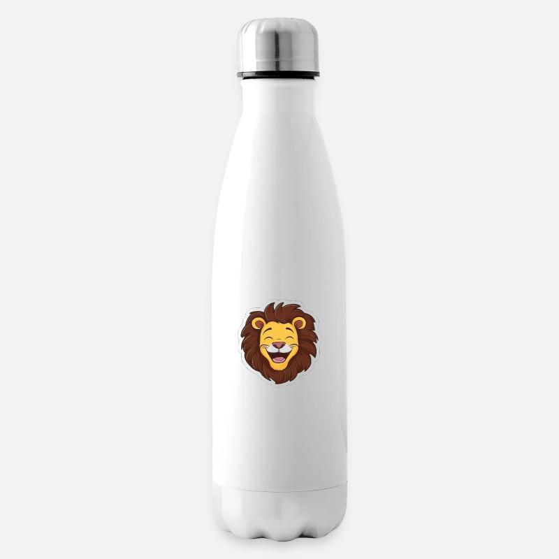 Mignon Lion Autocollant - Bouteille isotherme - blanc