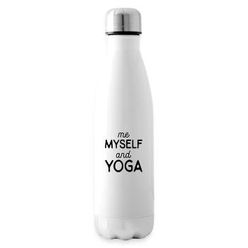 Dictons de yoga - Bouteille isotherme - blanc - Droite