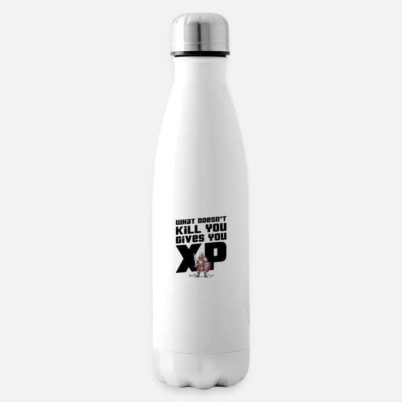 Was dich nicht umbringt, gibt dir XP - Isolierflasche - Weiß