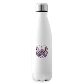 Majestic Eagle Emblem - Insulated Water Bottle - white - Right