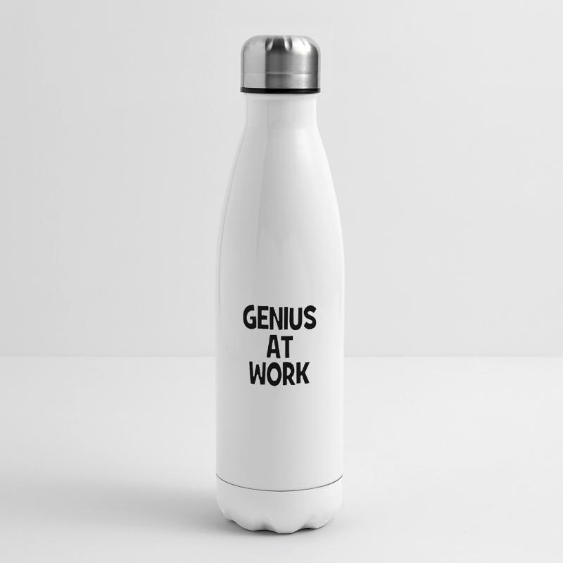 Genius at Work - Genie bei der Arbeit Insulated Water Bottle