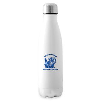 Weird Teachers Build Character Shirt Raccoon - Isolierflasche - Weiß - Rechts