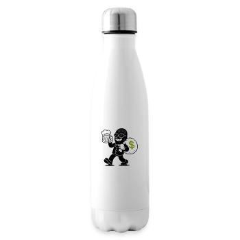 Bank robbers gangsters money - Insulated Water Bottle - white - Right
