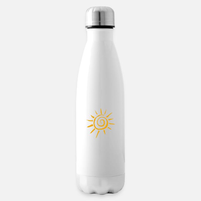 sonne - Isolierflasche - Weiß