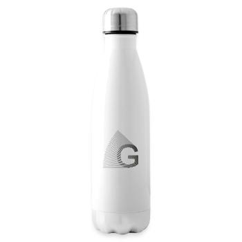 strahlen_typo_G - Isolierflasche - Weiß - Rechts