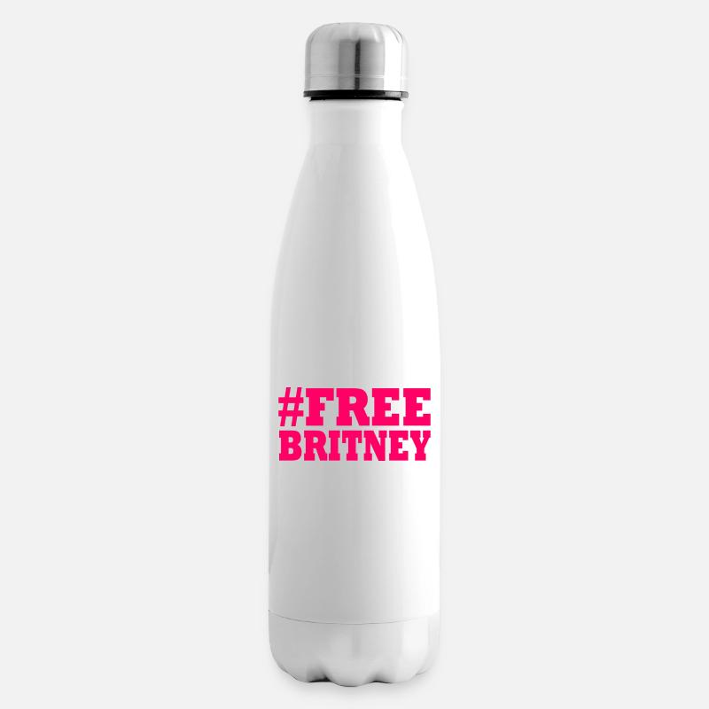 Free britney - Bouteille isotherme - blanc