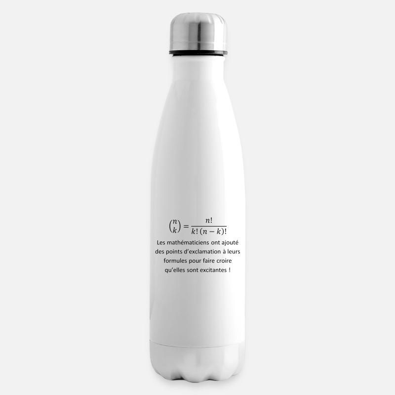 factorial - Insulated Water Bottle - white