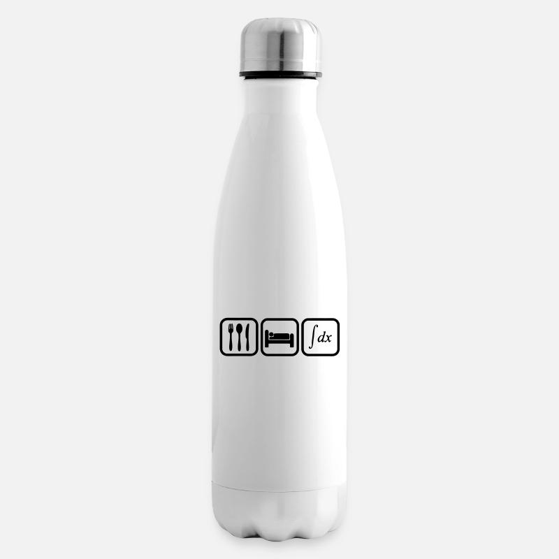 eat, sleep, calculate Insulated Water Bottle