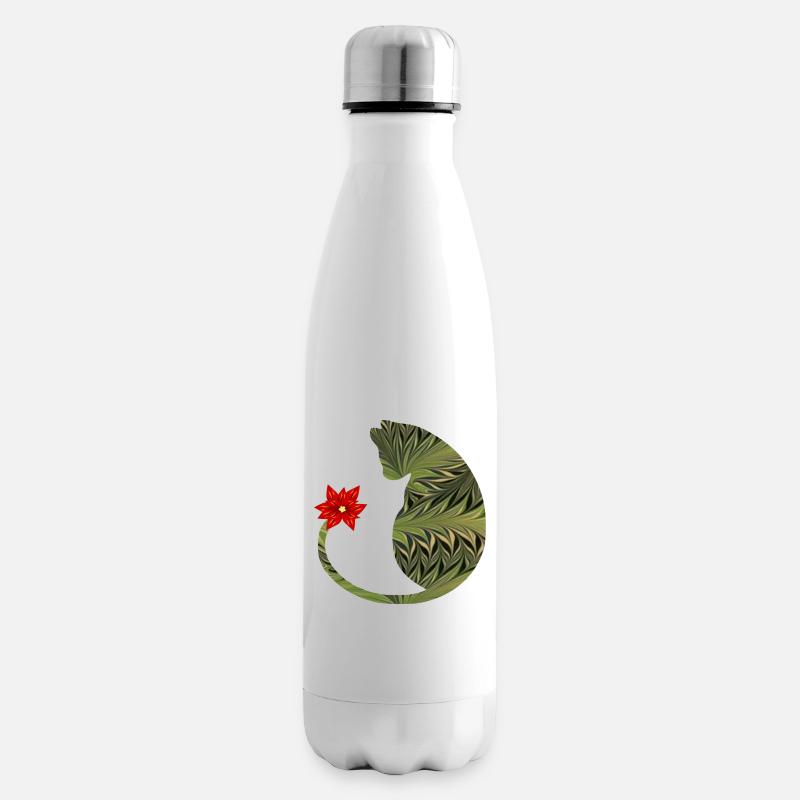 katze mit blume e 101 Isolierflasche